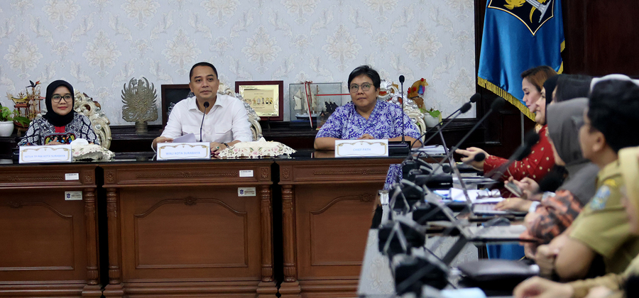 Walikota Surabaya Eri Cahyadi, jajaran pemkot bersama Kemenkes RI dan PATH
